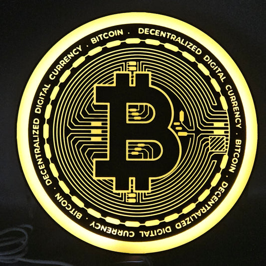 Bitcoin Crypto LED Lightbox