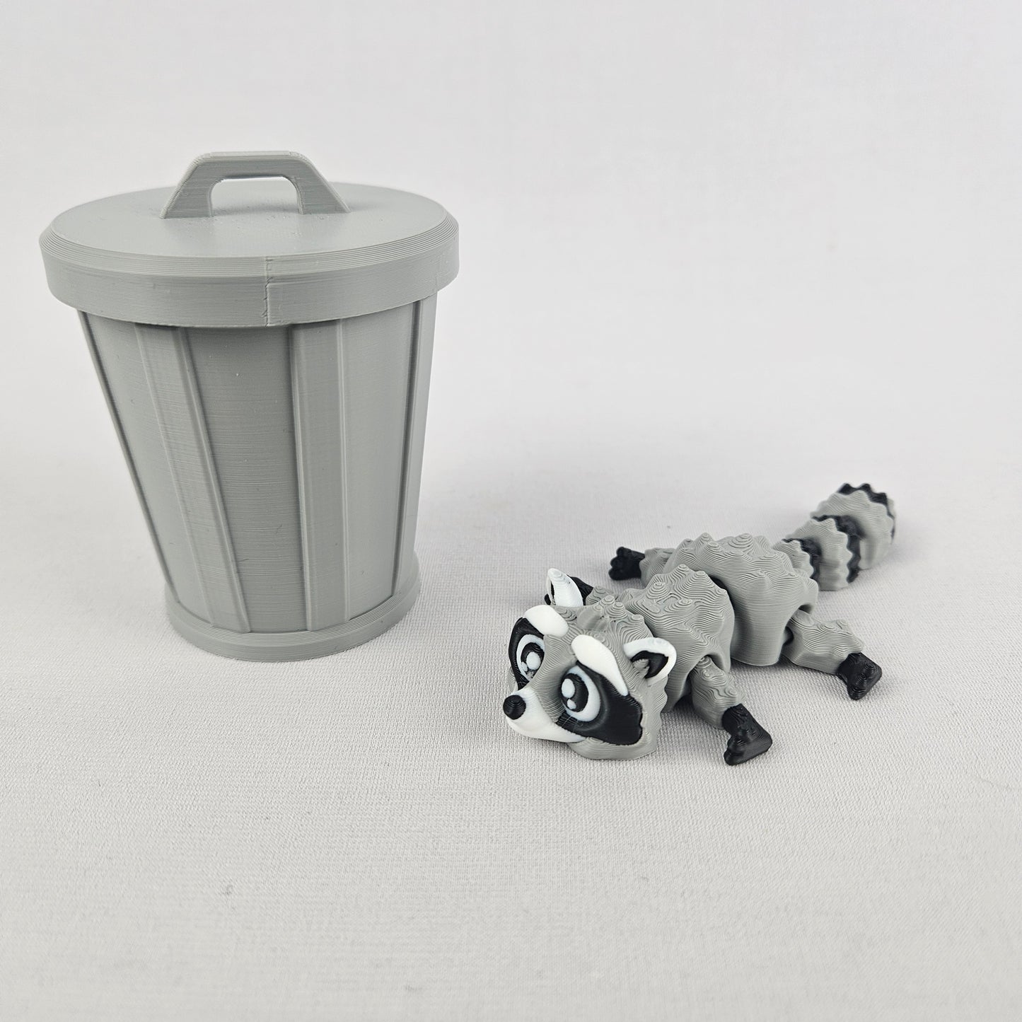 Raccoon aka Trash Panda & Trash Can